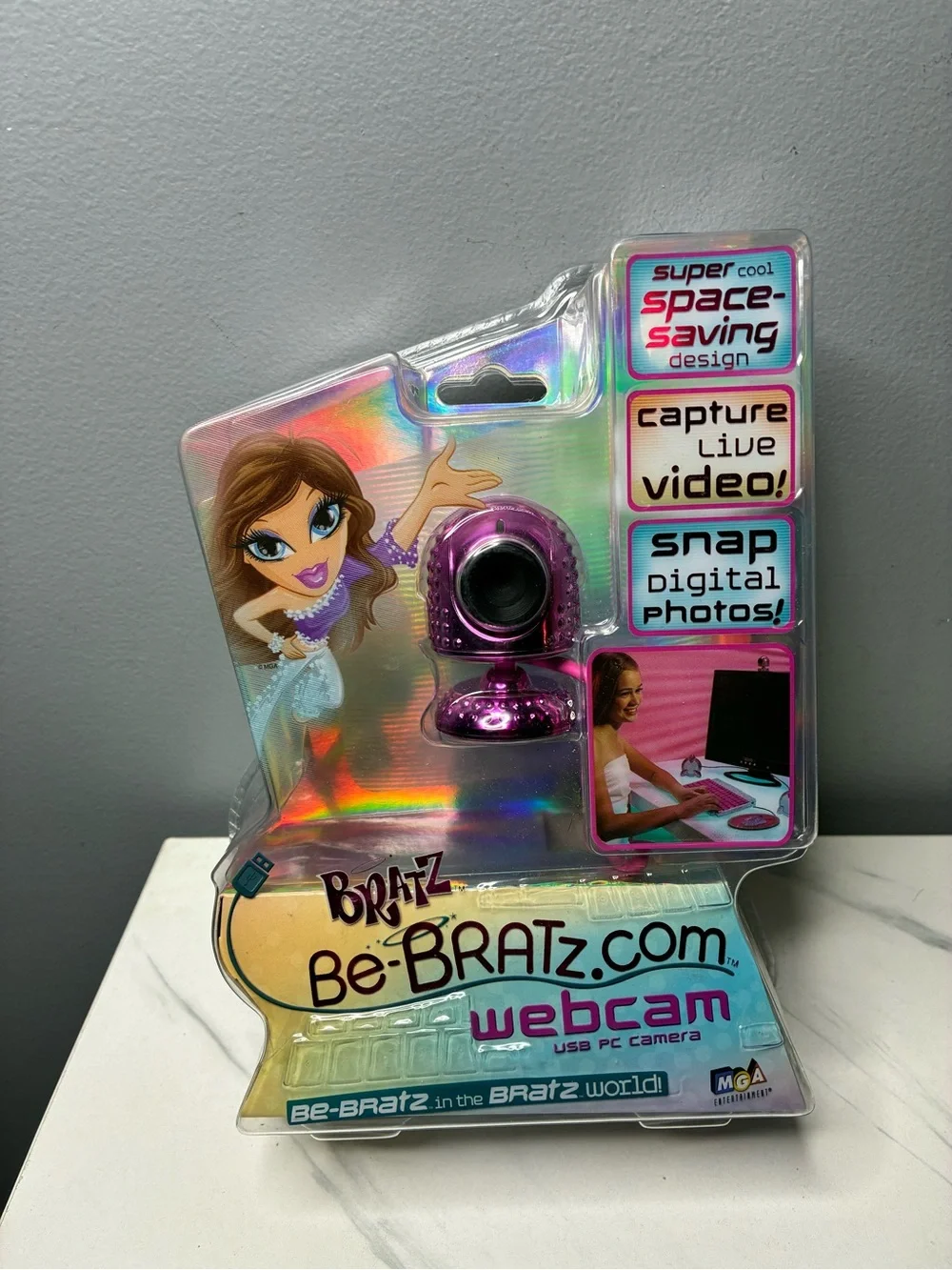 Bratz Be-Bratz.com Webcam USB PC Camera Sealed Y2K MGA Rhinestone Pink